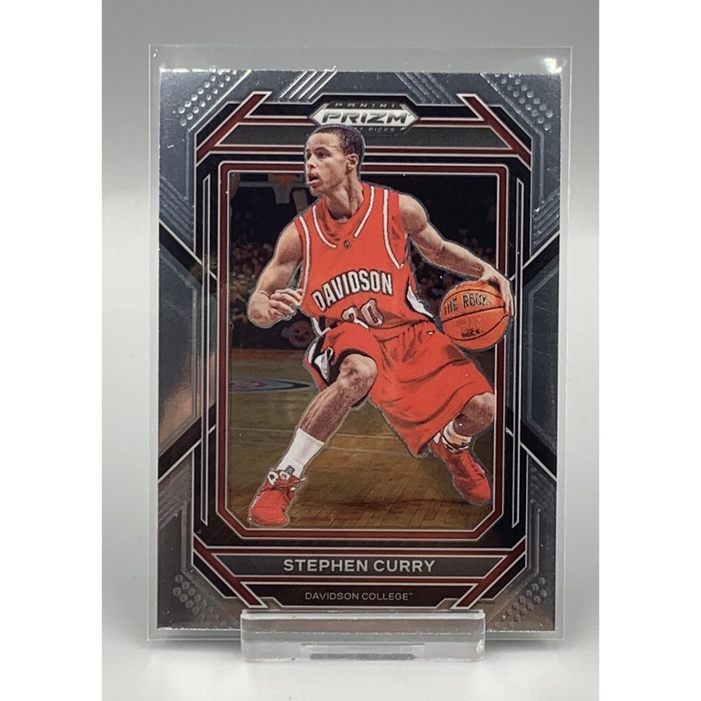 2023 Panini Prizm Draft Picks Basketball Stephen Curry #53 Davidson Wildcats - Picture 1 of 3